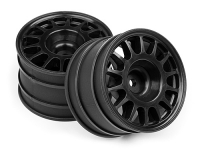 Диски ралли 1/8 - WR8 BLACK (48X33MM) 2шт  [ WR8 RALLY OFF-ROAD