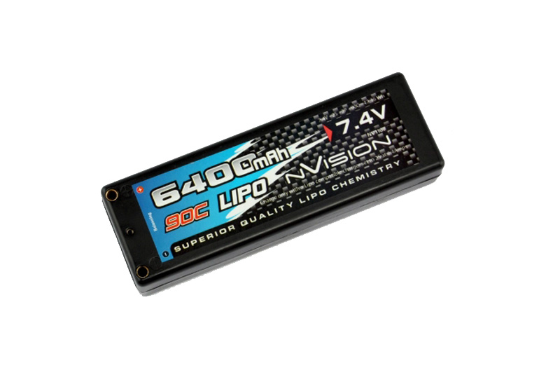 6400mAh 90C 7.4V 2S (Tubes, Hard Case)