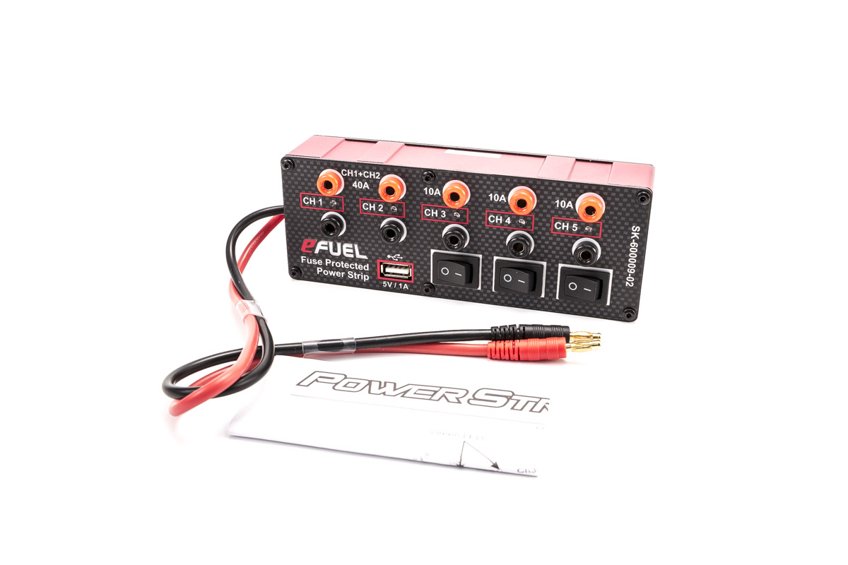 Efuel power strip with USB port