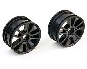 Колесный диск (2) 10 спиц, 26мм черный