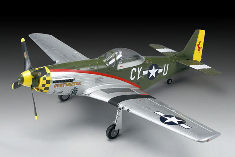 Радиоуправляемый самолет 400 Class P-51D с убирающимся шасси ком