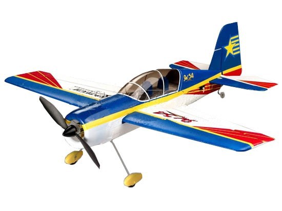 Радиоуправляемый самолет YAK 54 полный комплект с б/к двигателем