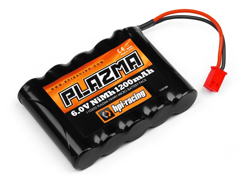 Аккумулятор силовой PLAZMA 6.0V 1200MAH NI-MH для Micro RS4