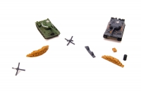 1/72 танковый бой GERMAN TIGER I + RUSSIA T34