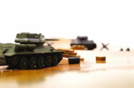 1/72 танковый бой GERMAN TIGER I + RUSSIA T34