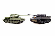 1/72 танковый бой GERMAN TIGER I + RUSSIA T34