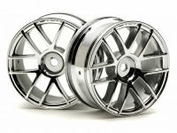 Диски 1/10 - SPLIT 6 / 26MM / CHROME (2шт)  [ SPLIT 6 WHEEL 26MM