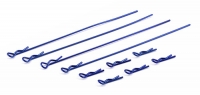 Клипсы кузовные FT (4+6) metallic blue  [ FT Body Clips, metalli