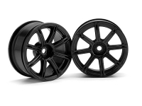 Диски туринг 1/10 - WORK EMOTION XC8 (26мм BLACK/ вынос 3мм) 2шт