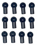 Наконечники тяг RC18 (12шт)  [ 18T Ball Cup Set ]