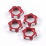 Гайки колес 1/8 - V2 Wheels Nuts 1.25mm Thread - Red (4шт)  [ V2